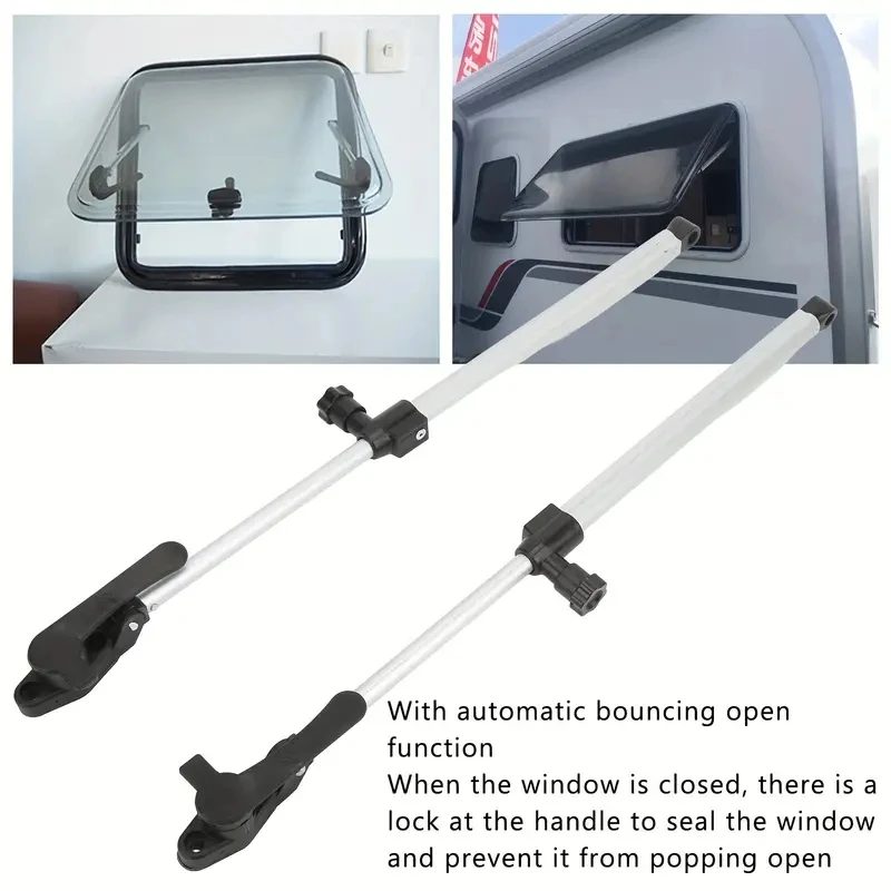 Caravan Window Support Rod Telescopic RV Window Lift Strut Oxidation Resistance Lift Strut for RV Camper Trailer