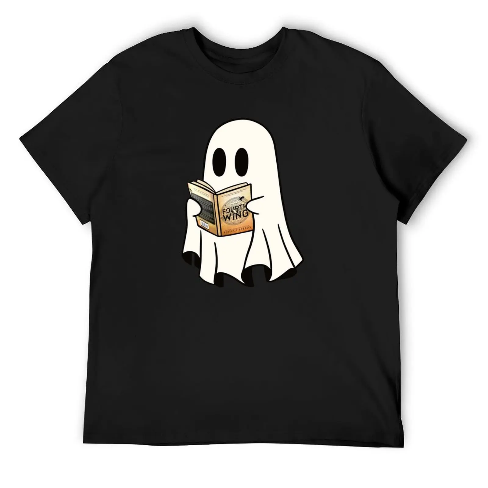 Cute Ghost Reading Book Spooky Book Club Kindle Lovers Gift Ideas T-Shirt plain anime figures men workout shirt