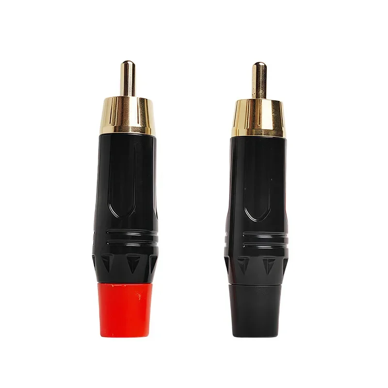 

4/10/20pcs Gold RCA Phono Plugs - Coaxial AV Audio Video Solder Connector for Speaker PC