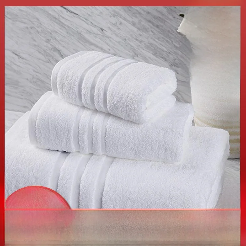

Luxury Hotel White Bath Towel Set Large Thi Towels 3 Piece Set Soft Absorbent Home Batoom Accories