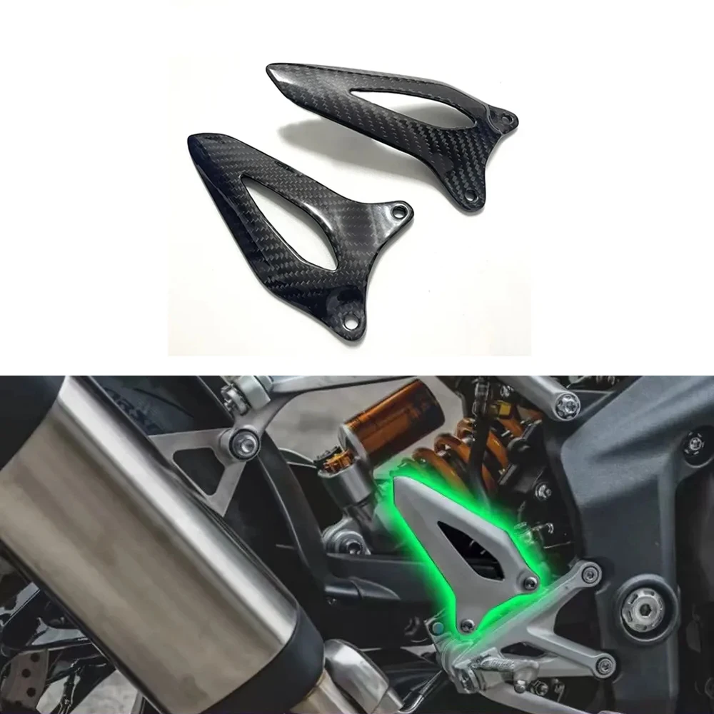 

For Triumph Speed Triple 1200RS 1200RR 2021-2025 Motorcycle Modification Carbon Fiber Foot Guard Accessories
