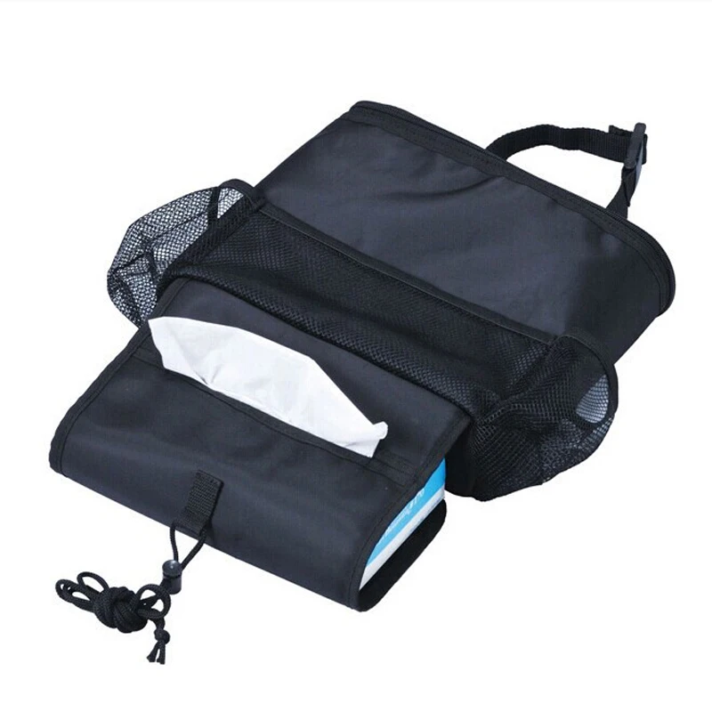 

Auto Car Backrests Protect Car Seat Back Organizer Multi-Pocket Storage Storage Bag Holder Hanger (Black)