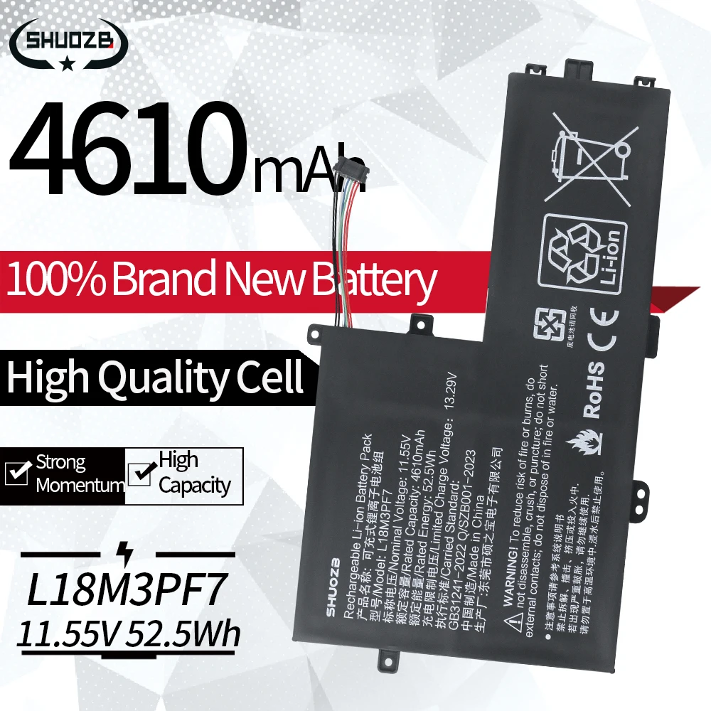 

Новый аккумулятор L18M3PF7 L18L3PF2 L18C3PF6 для Lenovo IdeaPad S340-14API S340-14IML 14IWL S340-15IWL S340-15API C340-15IWL L18C3PF7