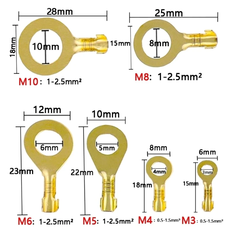 LXAF 150pcs Completes Electrical Connection Set Electrical Cable Joiners set O-Type Wire Connectors Rings with Storage Case