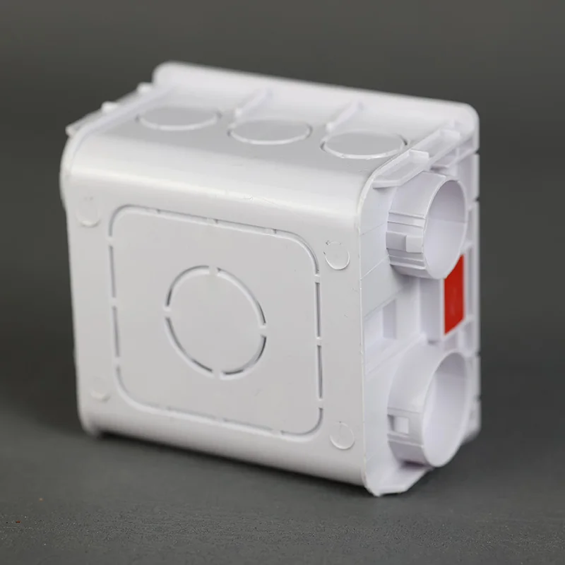 YINKA Tp86 Switch Mounting Box Cassette Flame Retardant Plastic PVC Junction Back Box Universal White Assemblable Waterproof Box