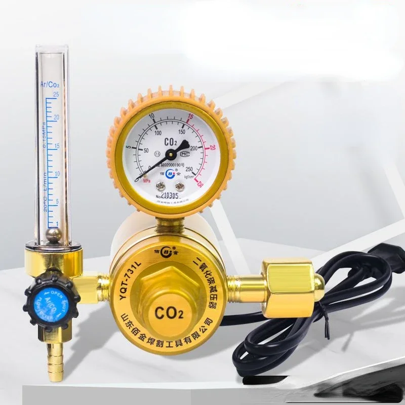 Carbon dioxide pressure reducing valve energy-saving pressure reducing gauge II welding pressure gauge