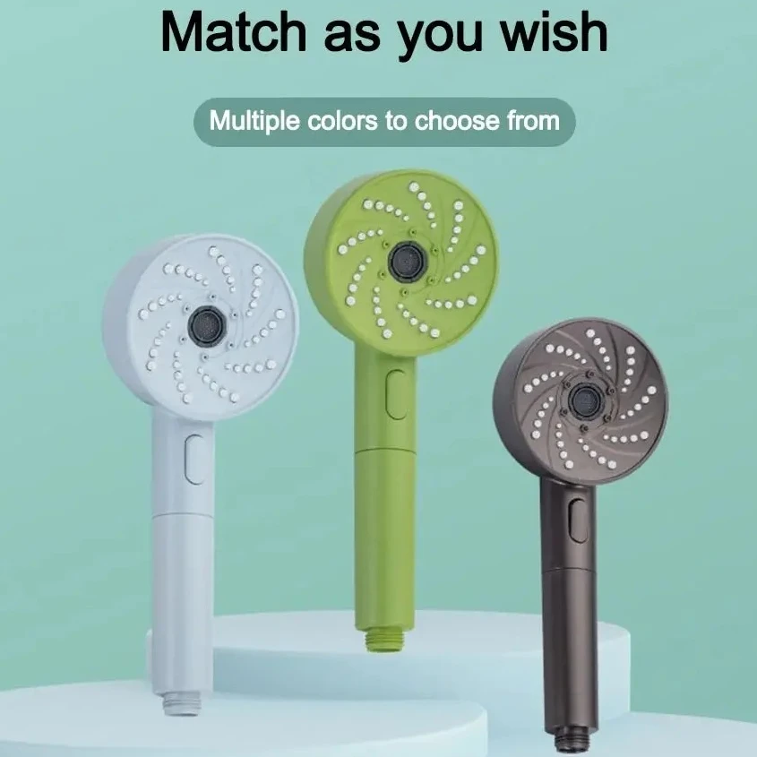 

Новая 4-режимная насадка для душа высокого давления, большая панель, большой поток, серебристый, черный, массажная насадка для душа, ручная насадка для душа, аксессуары для ванной комнаты