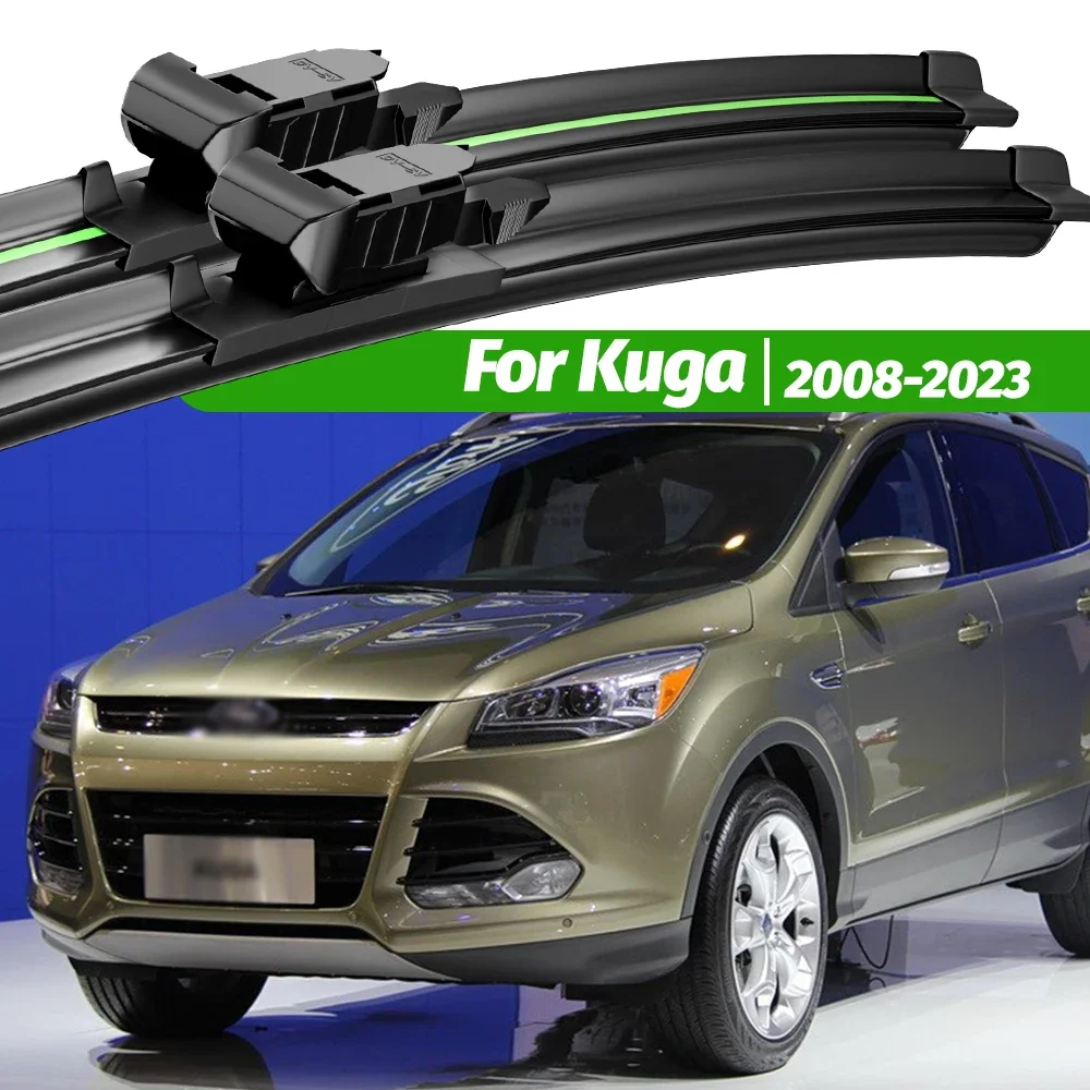 For Ford Kuga MK1 MK2 MK3 2008-2023 2pcs Front Windshield Wiper Blades 2014 2015 2016 2019 2020 Windscreen Window Accessories