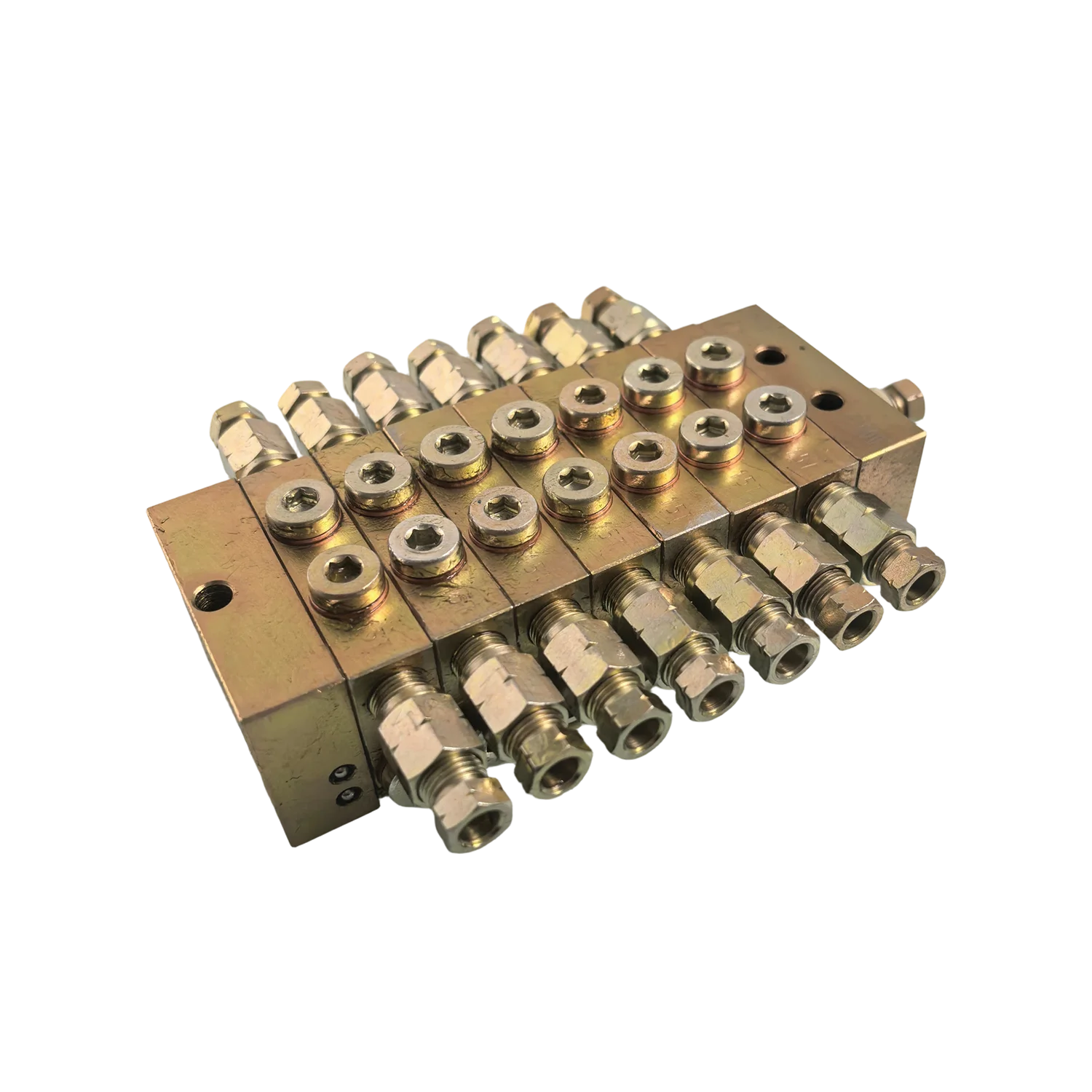 14 Outlet Progressive Modular Distributor 0.08-0.64ml/cyc 16MPa for Grease & Oil, Centralized Lubrication System