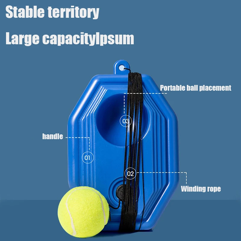 Cinturón de tenis para práctica de rebote, entrenador de tenis portátil, herramienta de autoentrenamiento amigable con principiantes, accesorios de