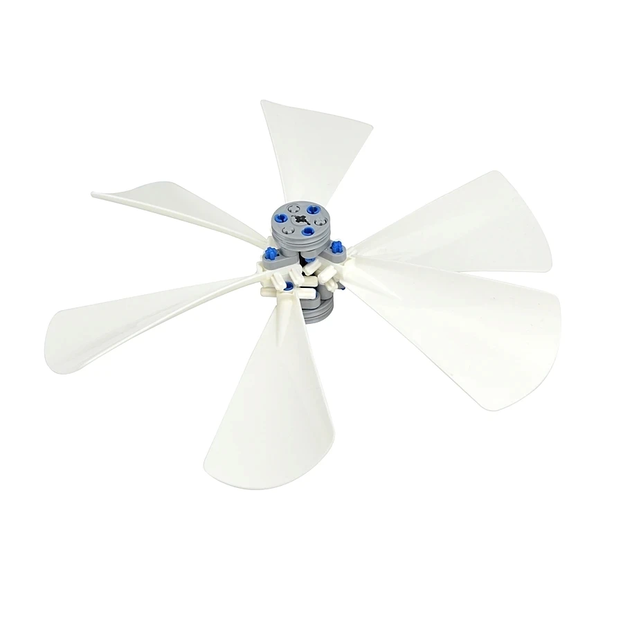 Pièces d'hélice à monter soi-même, ventilateur à vent technique EV3 89509, bloc de construction de moteur M, pales amusantes, accessoires compatibles avec Leduo pour enfants