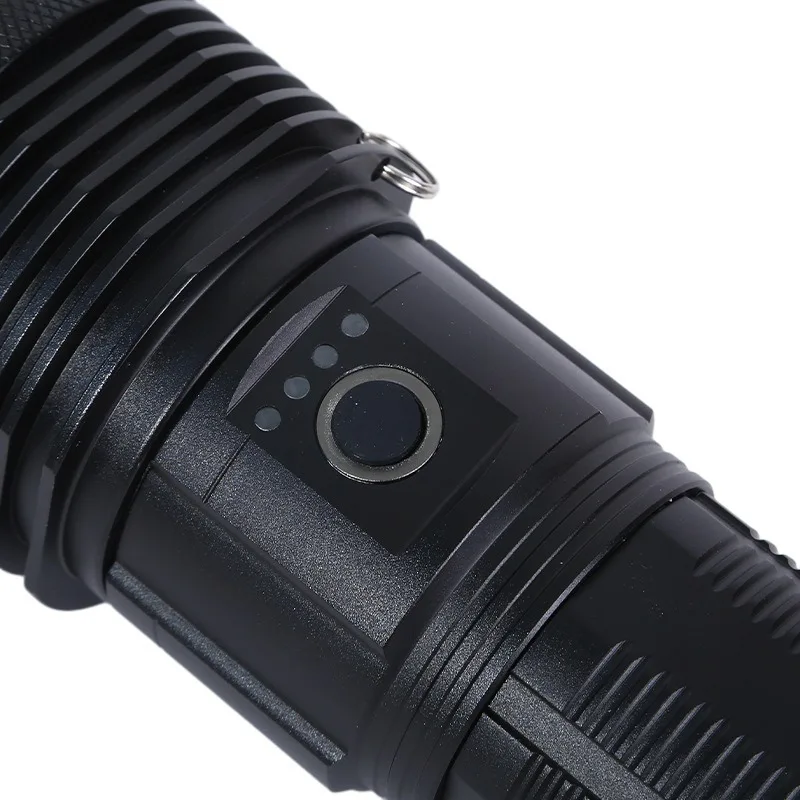 كشاف LED عالي الطاقة: مصباح يدوي مدفع ليزر أبيض، محمول قابل لإعادة الشحن، طويل المدى للتخييم في الهواء الطلق والطوارئ #3