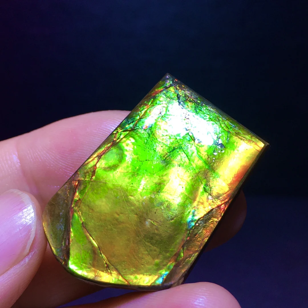 

Natural Red Ammonite Ammolite Pendant 36/24.5/6.7mm Gemstone Green Ammolite 925 Sterling Silver Women Men Canada Necklace AAAAA