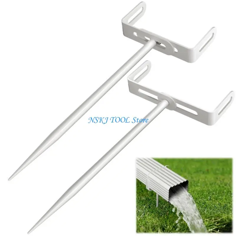 

L8RC 2pcs Adjustable Downspout Supports Heavy Type Corrosion Proof Quickly Install