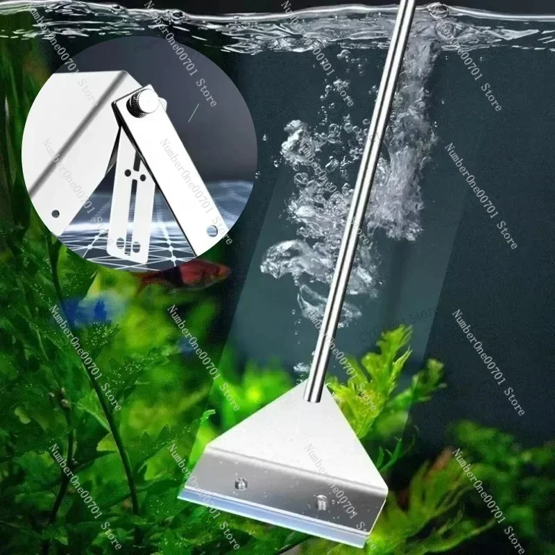 Fish Tank Cleaning Tool Flat Sand Algae Removal Dual-use Glass Algae Removal Scraper Household Cleaning Tool aquarium