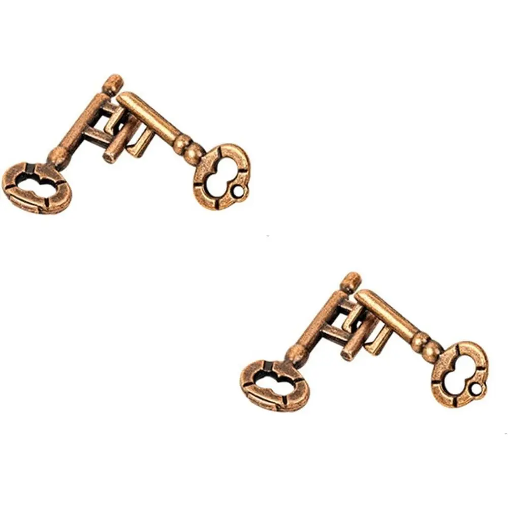 

Набор из 2 пар металлических головоломок-ключей, головоломки для сборки и разборки, логические игры на развитие IQ, головоломки для детей и взрослых