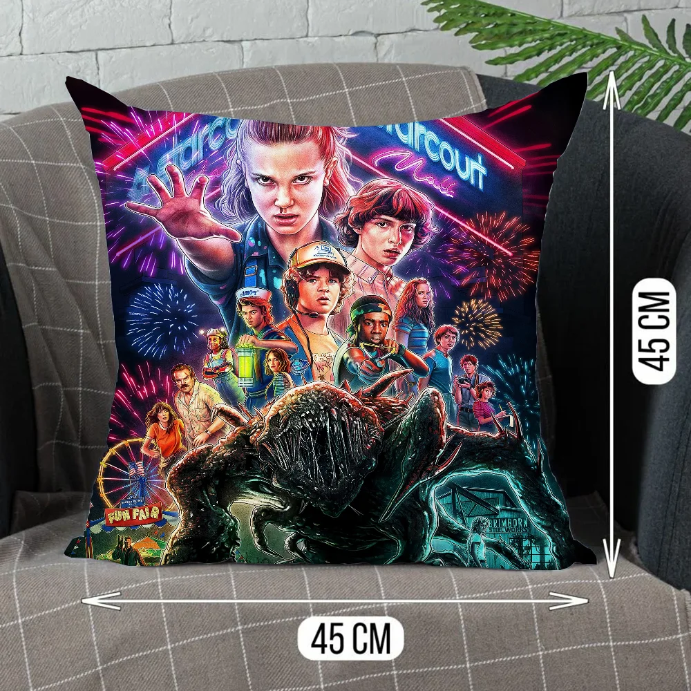 StrangerS Things Ornamental Pillows Cover Room Decorating Items Pillow Cases Decorative Cushions Cover for Sofa Home Decoration