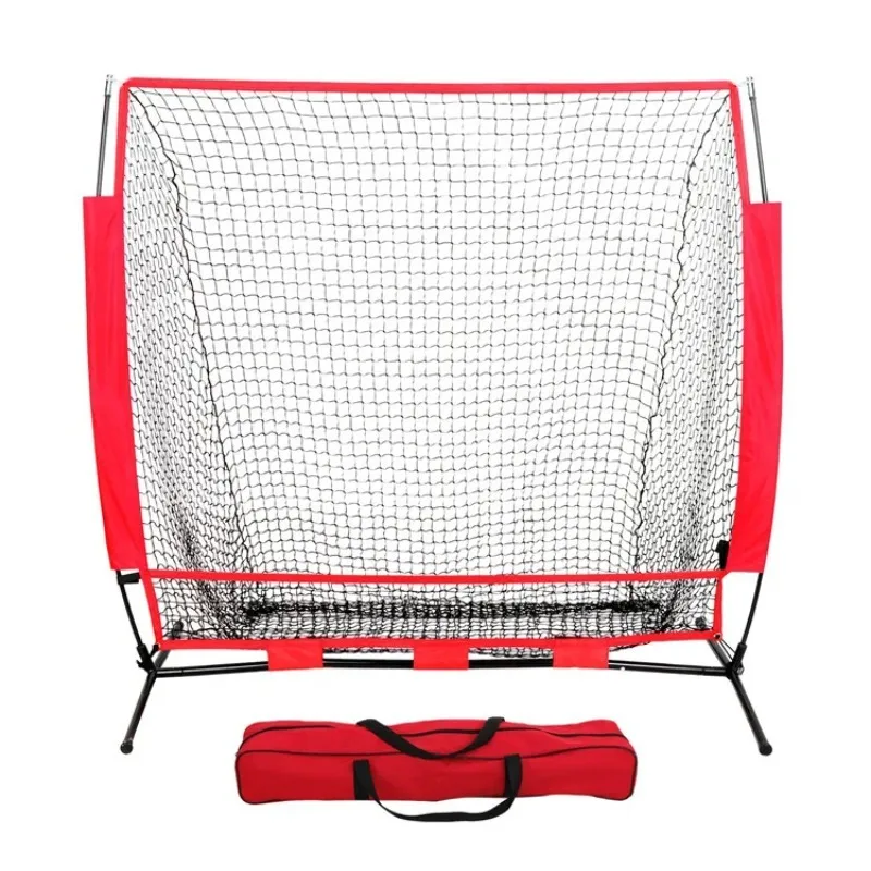 

5-Foot baseball practice net rebound with hole Children's baseball training net Poker portable