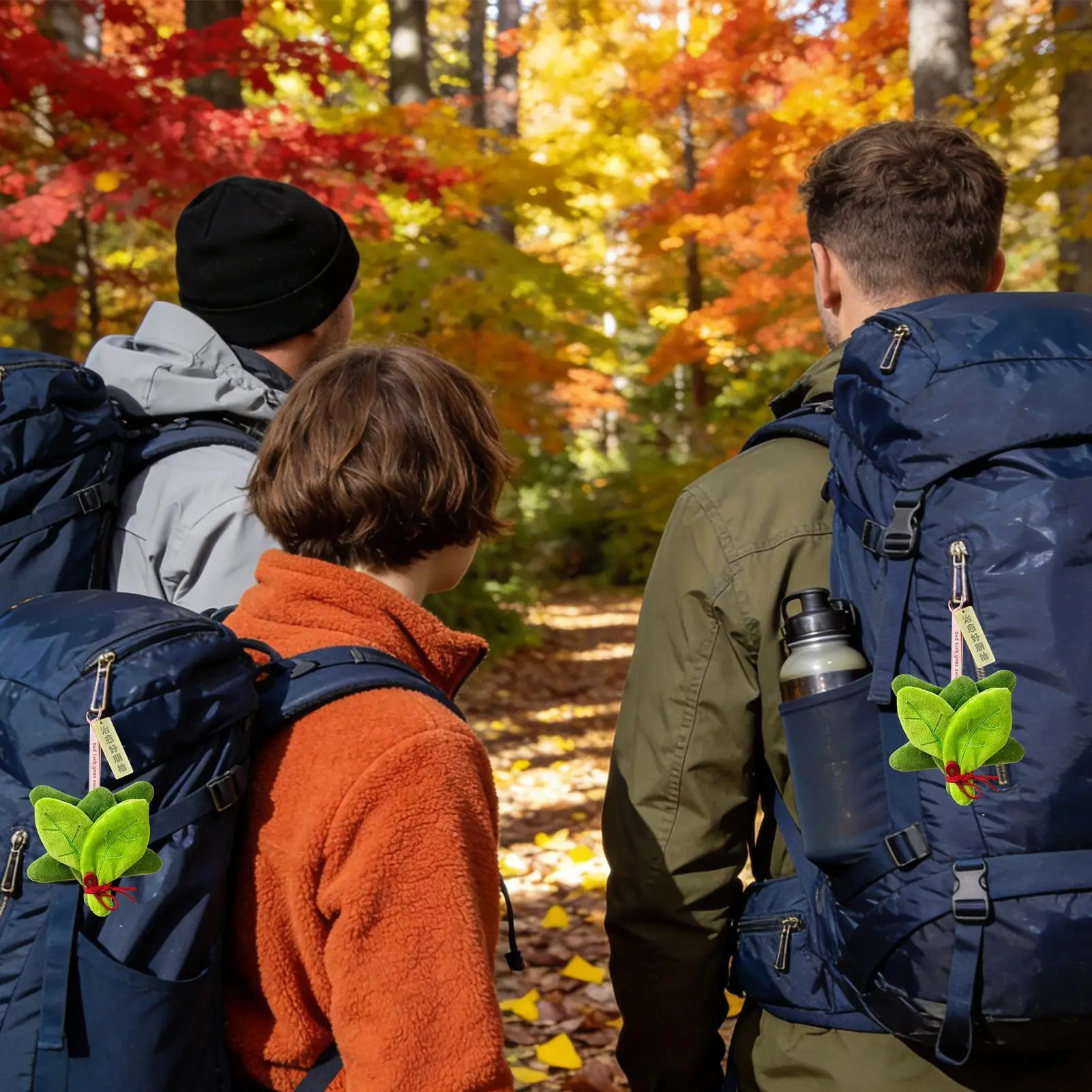 LLavero de peluche auspicioso relleno coleccionable hoja de Pomelo llavero de felpa encanto para novia mujeres niñas niños viajes desplazamientos