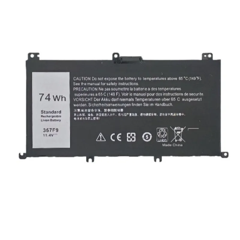For Dell Inspiron 15 7000 Gaming 5576 7566 7567 7759 5577 7557 7559 Laptop Batteries New 11.4V 6491mAh/74Wh 357F9 Li-ion Battery