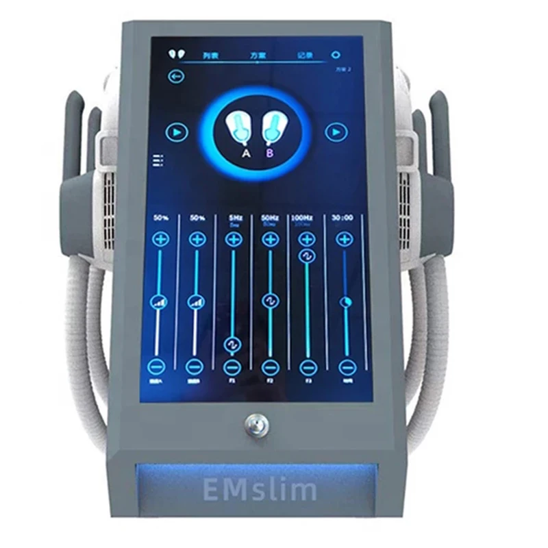 EMSlim Portable 4 Handles EMS Muscle Stimulator Building Body Sculpting Shaping Electromagnetic Butt Lift Fat Removal Machine