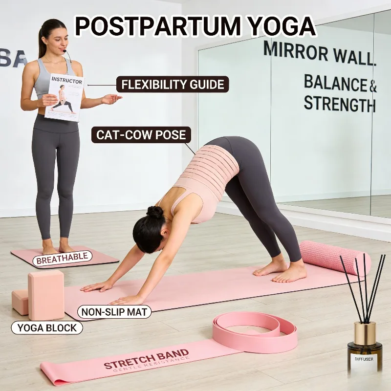 

Postpartum Strap Belly Band Breathable Adjustable Size Support with Boning for Tummy and Stomach Control