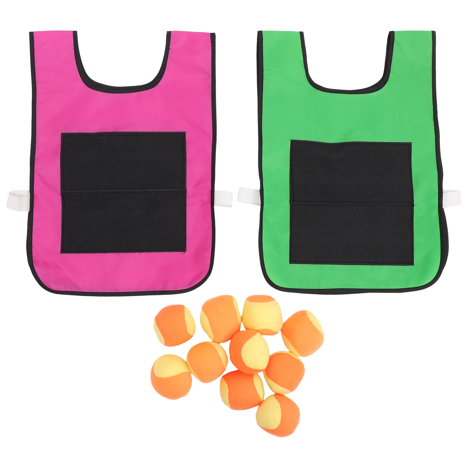 스티커 조끼 Dodgeball 야외 유아 스포츠 장난감 어린이 사냥 게임 파티 장식을위한 타겟 게임 런처 어린이