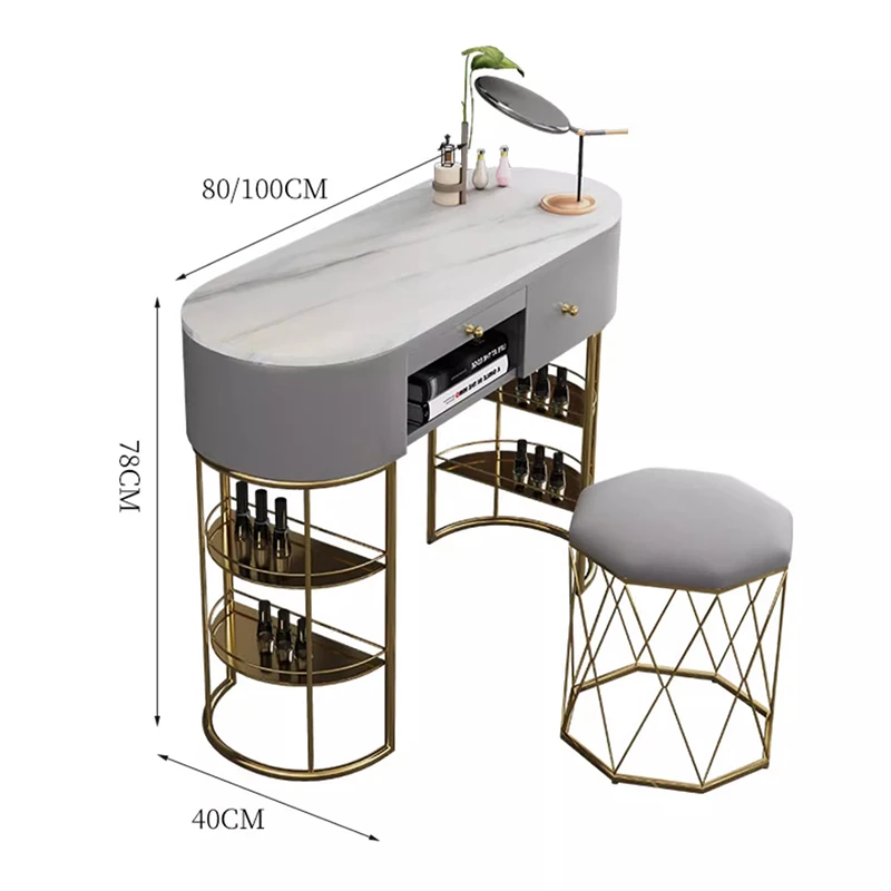 المهنية طاولة الأظافر معدات التجميل تصميم طاولات مانيكير أدراج فاخرة ميسا دي مانيكير صالون المفروشات المنزلية