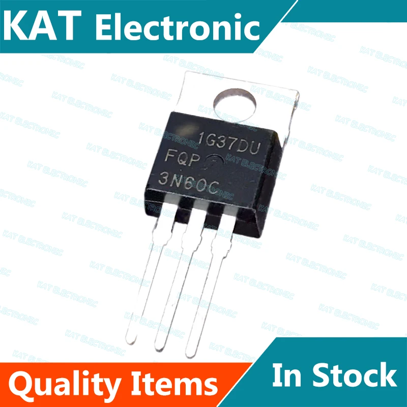 FQP3N60C TO-220 FQP 3N60C 600V n-channel MOSFET, lote de 10 unidades