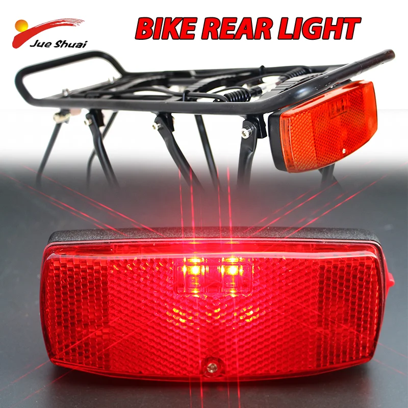 Bike Light Red Rear Lamp LED 2 AA Battery Super Bright Tail Bicycle Lights Mountain Road Bike Warning Tail Light