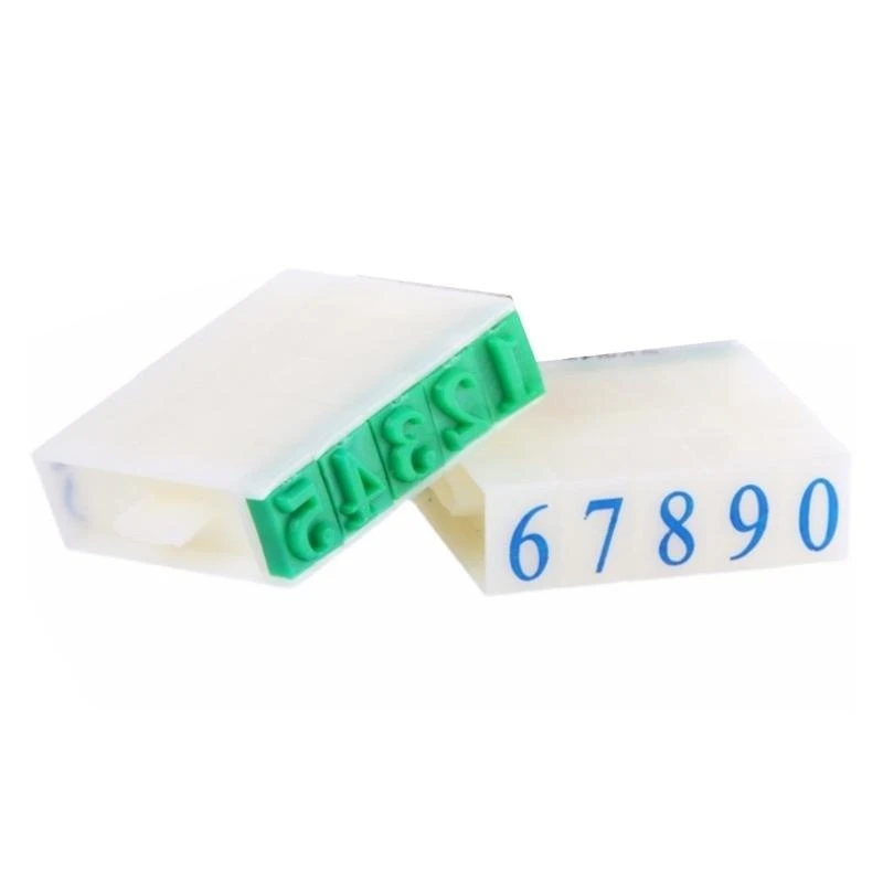 

10Pcs Detachable Number Stamp Detachable Digital Stamp 0-9 Number Craft Stamp