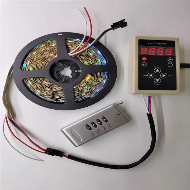 DC12V 5M 6803 IC Dream Magic Color LED Strip 5050 RGB 6803 LED Strip Light IP67 Waterproof 133 Program 6803 controller