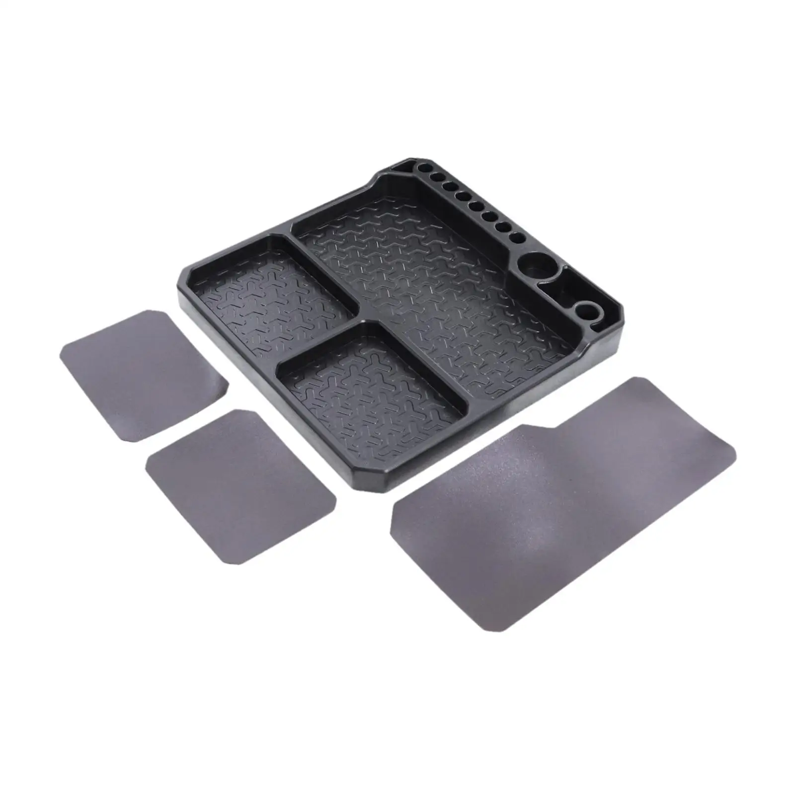 シリコンツールトレイ、修理ツールハードウェアトレイ、パーツトレイオーガナイザー、1/12 1/16車両トラックボートアクセサリー用