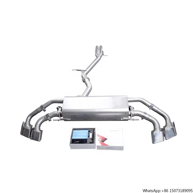 Plug and Play Car Stainless Steel 304 Electronic Valves Exhaust and Front Pipes for  Q7 3.0T SQ7 Style