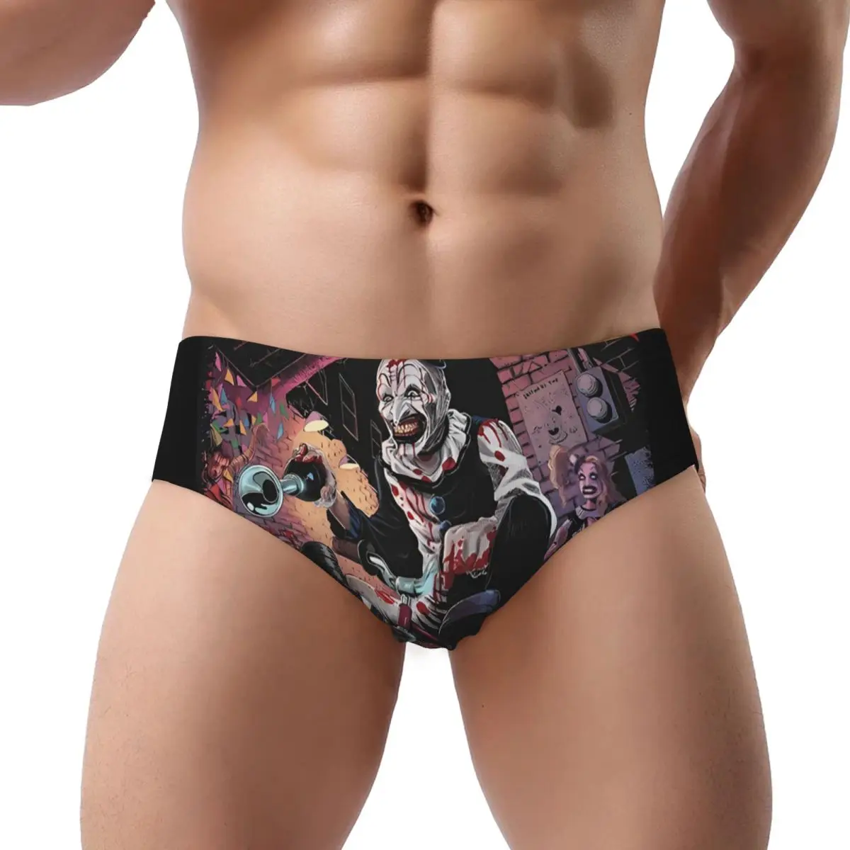 

Custom Terrifiers Halloween Horror Movie Brief Panties Women's Breathable Stretch Underwear