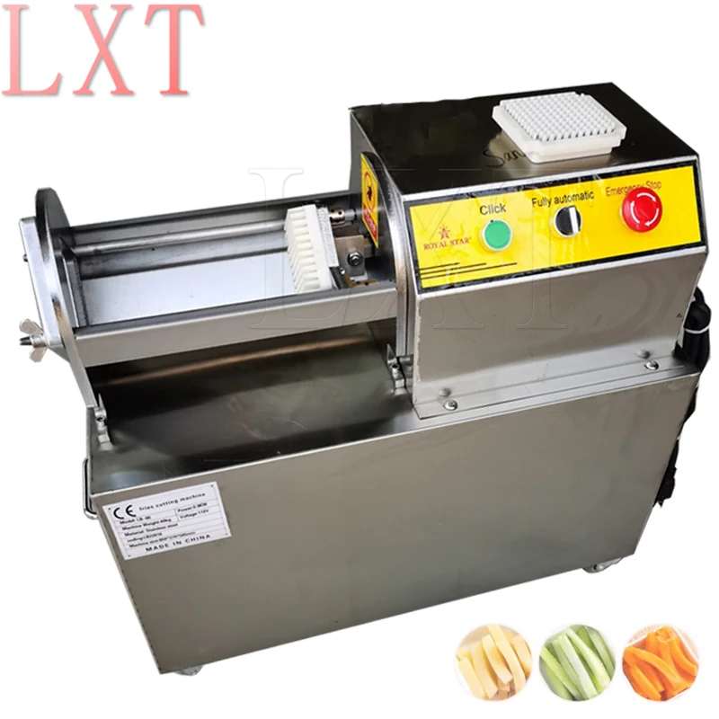 

Commercial Electric French Fries Machine Stainless Steel Kitchen Potato Carrot Strip Cutter Machine Vegetable Cutting Machine