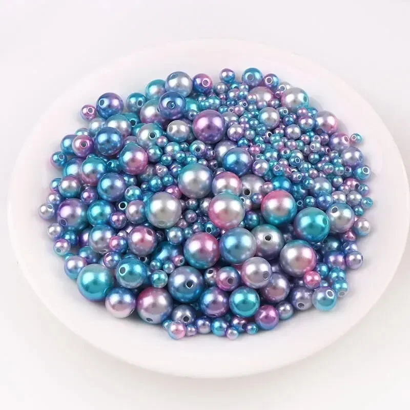 30 جرام مزيج حجم حورية البحر اللون الاكريليك اللؤلؤ فضفاض خزر عازل لصنع المجوهرات عقد دي اي واي سوار أقراط الديكورات الأخرى #6