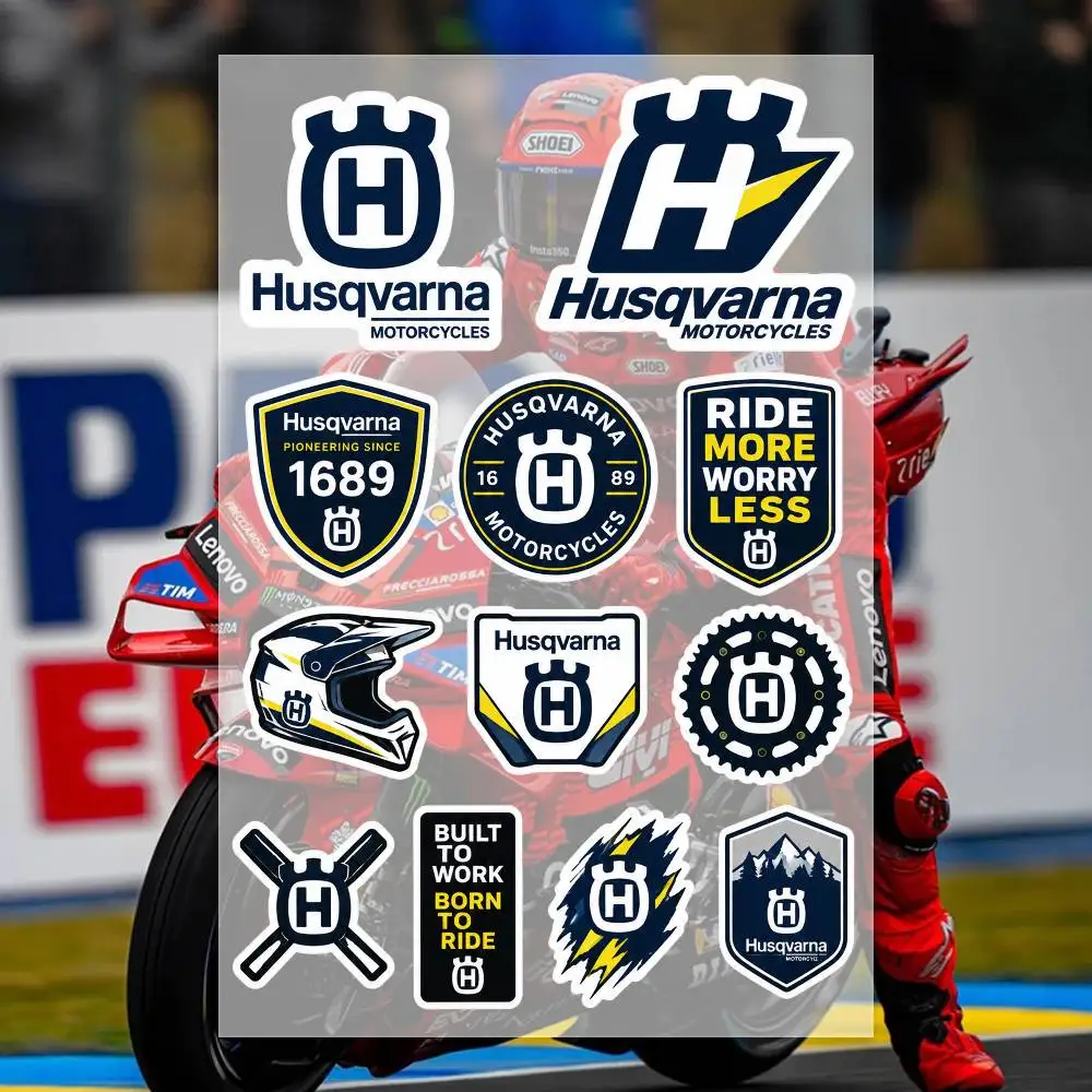 H-Husqvarna Stickers Moto Sticker Auto Body Bumper Windows Motorcycle Laptop Walls Vinyl Decal Car Tuning Accessories