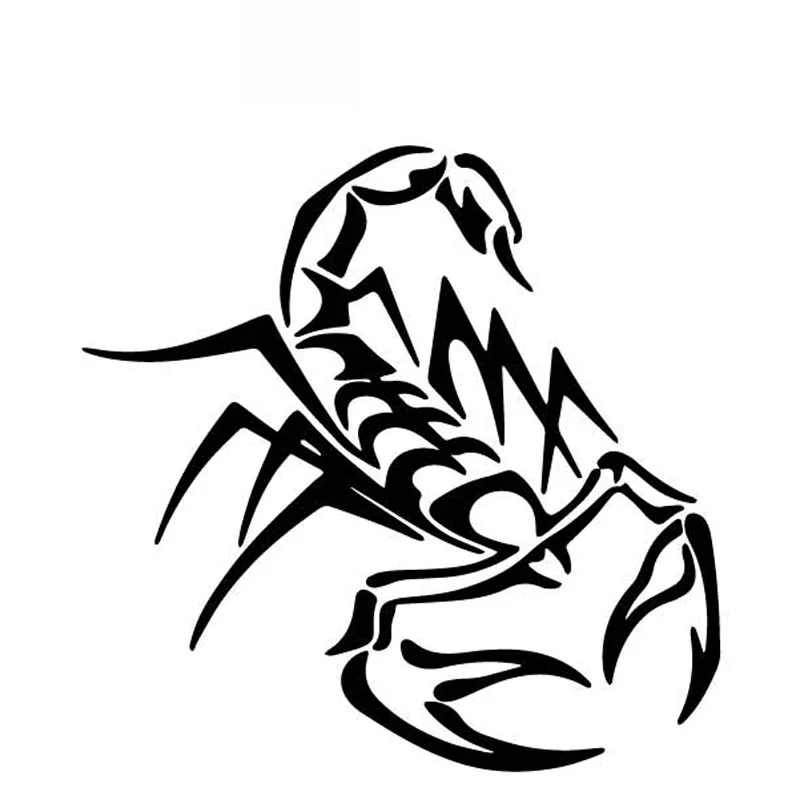 

Car Stickers Scorpion Horror PVC Decals Creative Decoration Door Pattern Car Stickers Waterproof Sunscreen Black/white,16cm*16cm