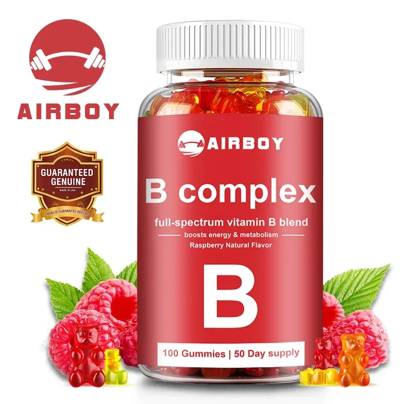 Vitamin B Complex Gummies - Relieve Stress, Enhance Physical Strength, Energy, and Promote Metabolism