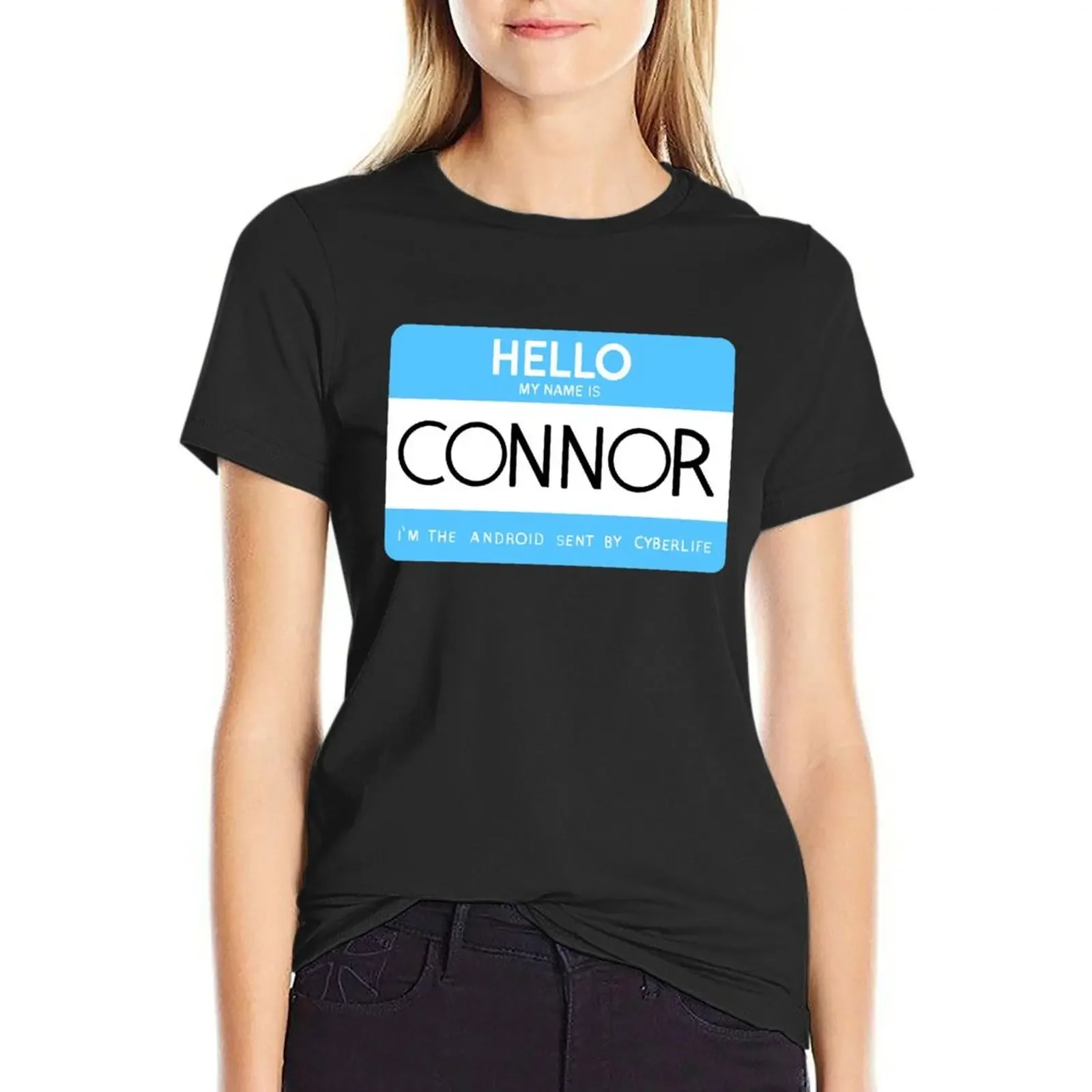 

Hello, my name is Connor T-Shirt blacks new edition funnys funny plus size t shirts for Women loose fit