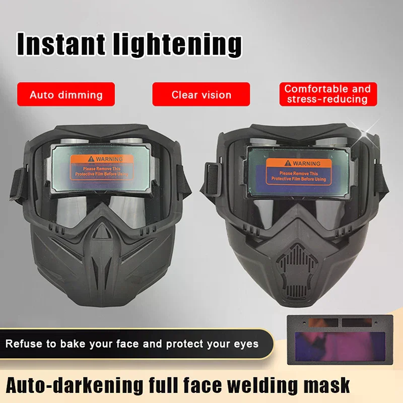 

Auto Darkening Welding Helmet Welder Protector Helmet Detachable Welding Mask Head-mounted Breathable Welding Protector Helmet