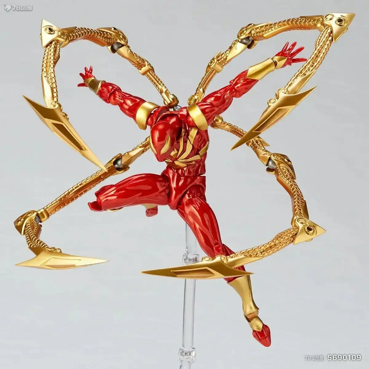 2024 Kaiyodo Iron Spiderman Action Figure Amazing Yamaguchi Spiderman Anime Figurine Pvc Statue Model Decora Toy Collection Gift