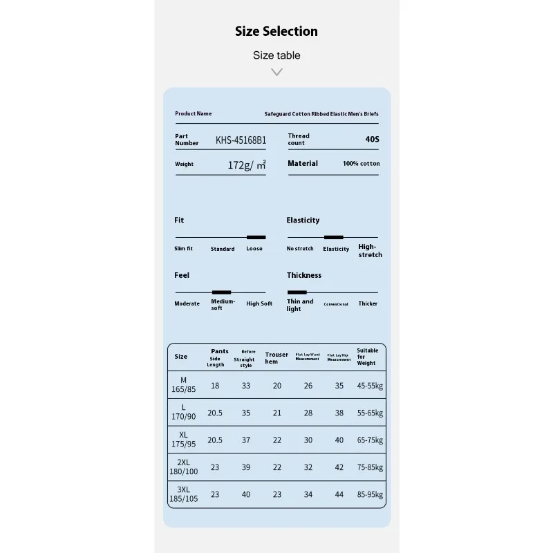 Comfortable Cotton Underwear Men High Waist Breathable Soft Absorbent Underwear Loose Fit Triangle Underwear Elderly Gentlemen