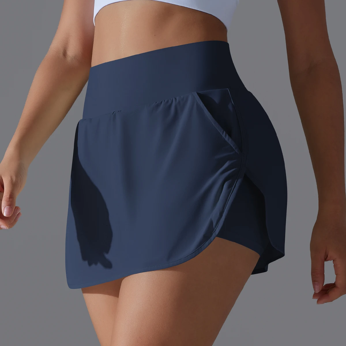 Outdoor Sports Yoga Skirt Badminton Tennis Skirt High Waist Breathable Sweat Skirt Active Athletic Yoga Fitness Skirt Short