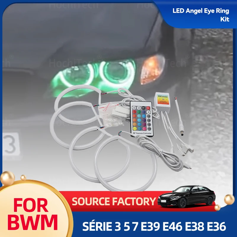 131mmx4pcs-cotone-rgb-angel-eyes-anello-kit-4d-16-colori-flash-per-bmw-serie-3-5-7-e36-e38-e39-e46-525i-528i-53-universale-bracke