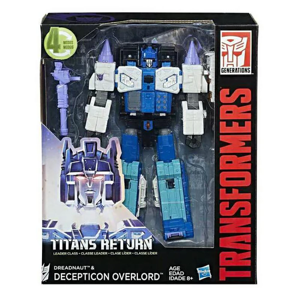 [在庫あり] ハスブロ トランスフォーマー タイタンズ リターン サウンドウェーブ、シックス ショット、スカイ シャドウ、オーバーロード リーダー クラス アクション フィギュア モデル おもちゃ