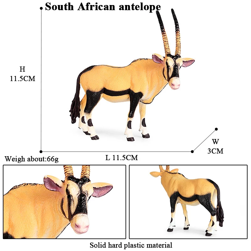 Oenux 시뮬레이션 야생 동물 장난감 사막 낙타 당나귀 알파카 영양 엘크 사슴 모델 액션 피규어 PVC 장식 어린이 선물