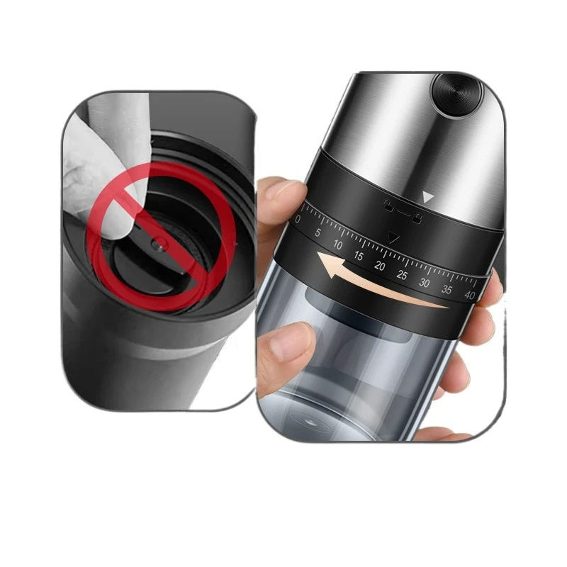 Suitable for external adjustable portable charging electric coffee bean pepper home grinder
