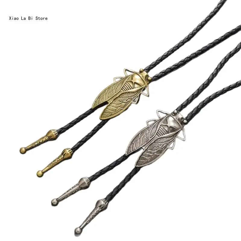 

2PCS Insect Bolo Tie Man Elegant Cowboy Bolo Ties Decorative Necktie for Suit XXFD